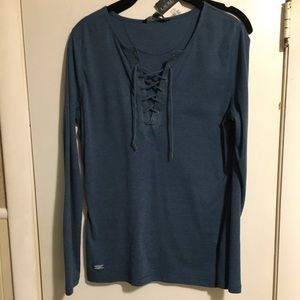Ralph Lauren tie up top